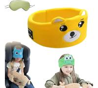 Masque de nuit enfant doux et confortables, sans aucune pression, bandeau bluetooth enfant, haut-parleur intégré, bandeau écouteurs pour dormir, remplacer les écrans par une histoire audio (STYLE-8)