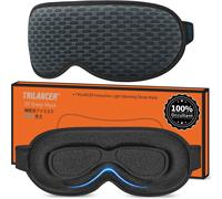 Masque De Nuit Innovant 2025,Bandeau De Sommeil Les Yeux,Cache-?Il Dormir,Masque De Sommeil,Voyage Avion Méditation Siestes,Accessoires Pour Hommes Femmes,Bloque Lumière(Maille Bleu Clair)