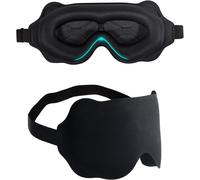 Masque De Nuit,Masque De Sommeil,6d Oreilles Profondes Masque Nuit,Réglable 0 Capteur De Pression Masque Sommeil,100% Occultant Et Respirant,Pour Le Sommeil,Le Voyage,La Sieste