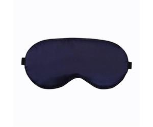 Masque de nuit Masque De Sommeil En Soie For Les Yeux, Nuit Rêve, Couverture Douce, Relaxation Des(DarkBlue)