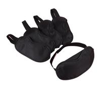 Masque de nuit Masque for les yeux en soie imitée, 10 pièces, masque de sommeil rembourré, Patch d'ombre, bandeau for, voyage for femmes et hommes(Eyeshade-02)
