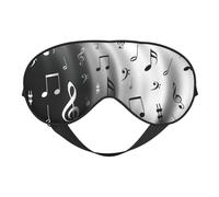 Masque de nuit musical doux réversible avec sangle réglable bloquant la lumière et repos confortable