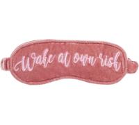 Masque De Nuit Pour Femme-Masque De Sommeil En Velours-Cache Yeux De Voyage,Avion,Bus,Voiture,Train Etc ... Super Confortable-Cache Oeil Léger Avec Broderie Humour.[S124]