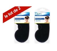 Masque de Nuit - Quies - OPTIK - Lot de 2 - Noir - Idéal pour siestes et voyages