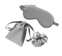 Masque De Nuit Soie Masque De Nuit En Soie For Les Yeux, Bandeau Sommeil, Patchs Tri For Femmes, For, Santé, Respiration, Relaxation, Sieste pour dormir la nuit(Gray 3Pcs)