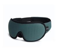 Masque de nuit soie Masque de sommeil 3D bloquant la lumière, masque for les yeux en mousse à mémoire forme, aide au voyage rembourré doux pour une nuit complète(1PC-Green)