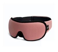 Masque de nuit soie Masque de sommeil 3D bloquant la lumière, masque for les yeux en mousse à mémoire forme, aide au voyage rembourré doux pour une nuit complète(1PC-Pink)