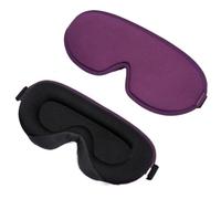 Masque de nuit soie Masque de sommeil 3D en mousse à mémoire de forme, patchs for les yeux, couverture d'ombre de voyage, repos, relaxation, bandeau for les yeux, aide au sommeil(A-Purple(Silk Mask))