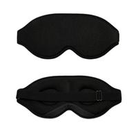 Masque de nuit soie Masque de sommeil 3D, masque for les yeux, doux, unisexe, patchs for, confortable, respirant pour une nuit complète(3D eye mask-A)
