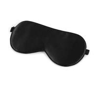 Masque de nuit soie Masque de sommeil en soie de mûrier naturelle, bandeau doux for les yeux, for voyager à la maison, aide au sommeil, protection for les yeux(Black)