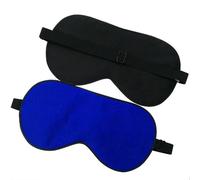 Masque de nuit soie Masque for les yeux de sommeil en soie Pure, couverture for qualité supérieure, bandeau doux, aide à la relaxation for voyage, réglable pour une nuit complète(Royalblue)