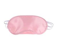 Masque de nuit soie Masque for les yeux en soie, 1 pièce, couverture d'ombre, bandeau doux, patch oculaire de voyage, masque de sommeil naturel for femmes et hommes(Pink)