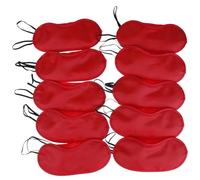 Masque de nuit soie Masque for les yeux en soie imitée, 10 pièces, masque de sommeil rembourré, Patch d'ombre, bandeau for, voyage for femmes et hommes pour une nuit complète(10 eye mask-02)