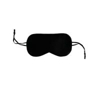Masque de Nuit Soie Summer Thin Eye Mask Adult Soft Blindfold Smooth Eyeshade For Sleeping Travel Yoga Elastic Band(Black,2pcs)