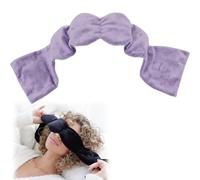 Masque de nuit Soie Ultra Douce - Masque de sommeil à gravité, Bandeau pour les Yeux Réglable,design occultant,Protège-Yeux pour Dormir et Voyager, Idéal Sieste et Nuit (Violet)