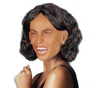 Masque de parodie féminin pour Halloween | Masque facial pour Halloween | Design drôle de coiffe féminine | Coiffes créatives pour jeux de rôle