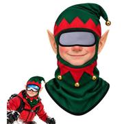 Masque de Père Noël, passe-montagne, cache-cou rafraîchissant coupe-vent | Écharpe de protection intégrale unisexe pour moto, vélo, chasse, sport de plein air, cyclisme, blanc, taille unique
