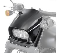 Masque de Phare Avant Compatible avec Harley Davidson Softail Fat Bob 114 18-22 Noir