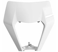 POLISPORT 8666800001 - Masque de restylage de Phare Solide et Durable Compatible avec Les Motos KTM en Couleur Blanc