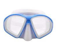 Masque de Plongée Anti-Fuite Masque De Plongée Réglable Adapté À L'équipement en Apnée Anti-buée Adulte pour Respirer Librement Cadeau Fête(Blue)