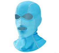 Masque de plongée avec protection UV UPF 50 + pour la natation en bord de mer et le surf, ajustement confortable pour tous les types de tête, bleu (bleu)