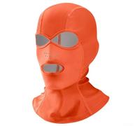 Masque de plongée avec protection UV UPF 50 + pour la natation en bord de mer et le surf, ajustement confortable pour tous les types de tête, bleu (orange)