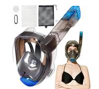 Masque de plongée avec tuba - Vue panoramique intégrale - Équipement de plongée - Système respiratoire anti-buée - Conception étanche - Ajustement confortable - Équipement de natation | Vision sous-ma