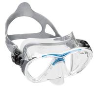 Cressi Masque de plongée Adulte Big Eyes Evolution Silicone Crystal Fabriqué en Italie Clear/Bleu