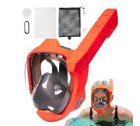 Masque de plongée en apnée pour adultes - PP PC silicone, masque de plongée intégral anti-buée | Équipement de plongée panoramique | Masque de plongée avec tuba imperméable pour homme, femme, piscine