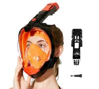 Masque de Plongée Intégral Adulte, Masque de Plongée Panoramique Anti-Fuite, Équipement Respiratoire sous-à Drainage Automatique pour Débutants et Plongeurs Loisirs