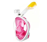 Masque de plongée intégral avec vue à 180 ° - Design panoramique - Compatible avec les caméras de sport, masque de plongée avec technologie anti-buée et anti-fuite pour adultes et enfants