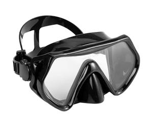 Masque de plongée, Lunettes sans Fuite avec Cache-Nez, Lunettes de Natation en Silicone Souple à Joint Fin, lentilles en Verre Anti-buée