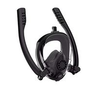 Masque de plongée, Masque de plongée intégral, Double Tube, système Respiration Anti-Infiltration, Anti-buée et Anti-Fuite(X)