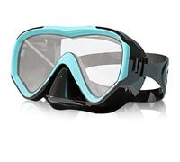 Masque de Plongée pour Enfant 4-16 Ans,180°Champ de Vision Panoramique HD,Lunettes Plongée Anti-Buée Anti-Fuite,avec Lentille Verre Trempé,Sangle Ajustable pour Masque Facial Tissu Doux