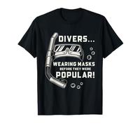 Masque de Plongeur Humoristique avec Citation Graphique T-Shirt