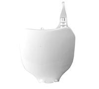Polisport Plaque immatriculation avant 8658000001 – Réplique OEM plastique brillant blanc pour Yamaha