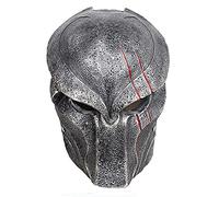 Masque de prédateur GFRP Masque intégral pour cosplay, Halloween, danse, fête (sans lumière)
