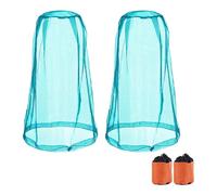 Masque de protection contre les moustiques régulables - Léger - Pour le camping, la pêche et l'exploration dans la nature - Masque surdimensionné