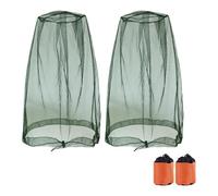 Masque de protection contre les moustiques régulables - Léger - Pour le camping, la pêche et l'exploration dans la nature - Masque surdimensionné