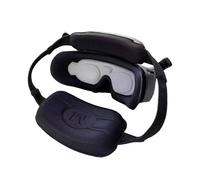 Masque de protection + coque de protection avant + protection arrière pour DJI AVATA 2 Lunettes 3, protection anti-poussière de rechange pour lunettes DJI 3/2 (noir)