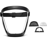 Masque de protection facial avec filtre interchangeable transparent pour cuisine salon de coiffure.