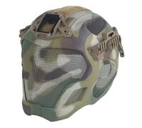 Masque de Protection Intégral en Maille pour Airsoft, Masque en Acier de Protection Tactique Militaire pour Paintball, Idéal pour la Chasse en Extérieur