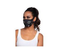 Masque de Protection Noir & Fleurs De Strass