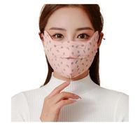 Masque De Protection Solaire Masque de protection solaire 3D UPF50 ++, Protection des yeux épaisse, coupe-vent, résistant au froid, chaud, respirant, lavable(A - Pink)