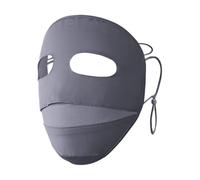 Masque de Protection Solaire, Masque pour la Crème Solaire | UPF 50+ Plein Plein Plein Full,Sud Jus QUAST SCHEG SUR LA CARTE POUR LES SPORTS, Gris foncé (modèle panda mis à jour)