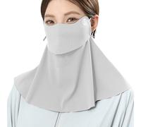 Masque de protection solaire pour femme - Masque UV avec tissu respirant rafraîchissant | Tour de cou pour la marche, la randonnée, le cyclisme, les activités de plein air, barrière cutanée pour la