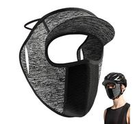 Masque de Protection Solaire pour Le Visage, Respirant, Respirant, avec Boucle d'oreille et Bord pour l'équitation d'été, Montagne Cendres, Siehe Beschreibung