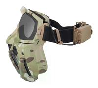 Masque de protection tactique pour airsoft et paintball avec ventilateur, respirant, antibuée, intégral,