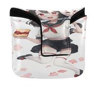 Masque de putter de golf mignon avec motif de renard, couverture magnétique pour la plupart des marques de putter de golf en cuir PU imperméable