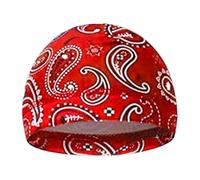 Masque de refroidissement Doublure Mèche d'humidité Capuchon extensible pour le sport et les activités de plein air Polyester Bonnet rafraîchissant pour la salle de sport, rouge, taille unique